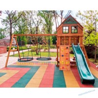 Детские игровые площадки во двор из дерева для улицы и дачи