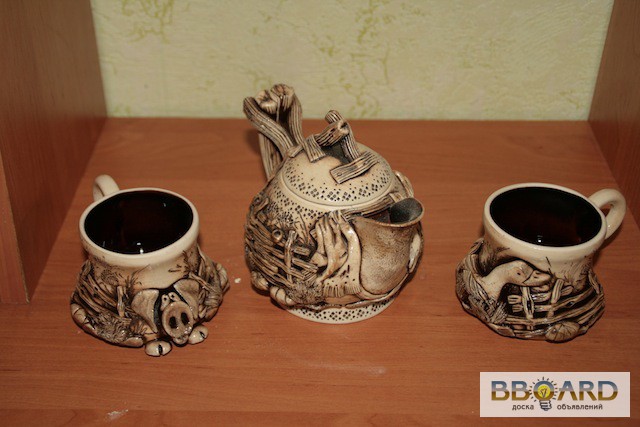 Фото 2. Продажа глиняно-керамических изделий , Статуэтки , Вазы , чашки