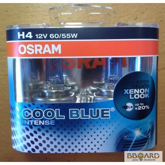 OSRAM Cool Blue INTENSE Xenon Look H4 комплект +20% мощности светового потока