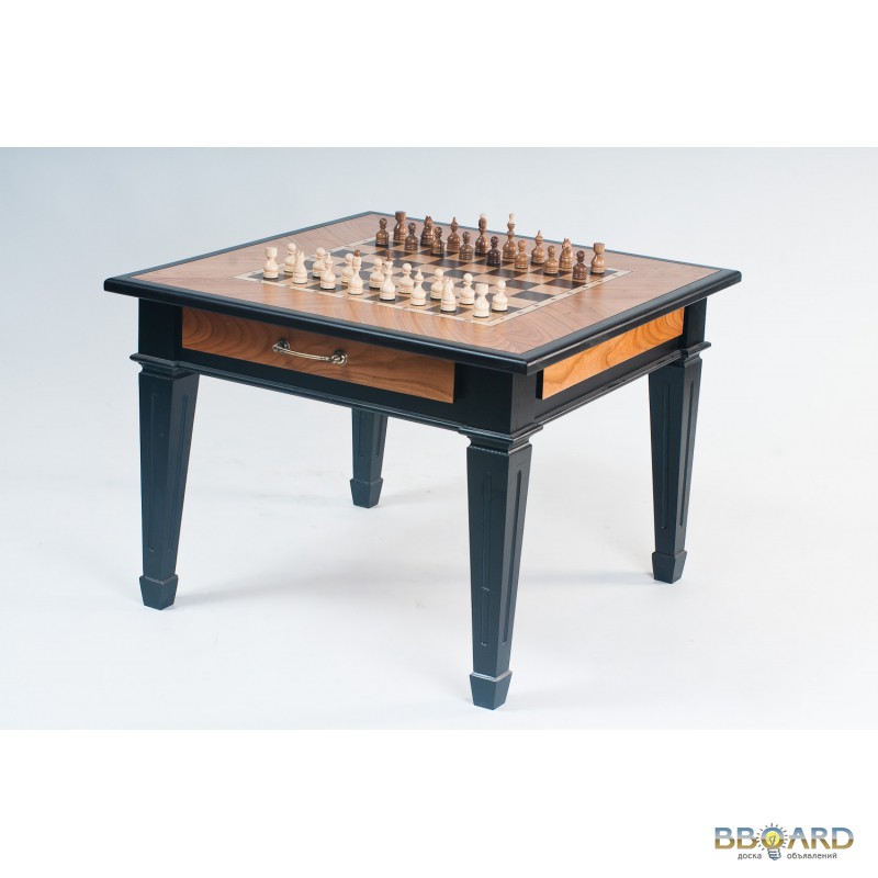 Фото 2. Произвожу шахматные столы из дерева.