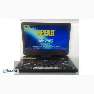 Переносной портативный DVD плеер с TV тюнером Opera 1855+3D TFT 15.7