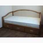 Кровать-диван деревянный из массива ясеня от производителя