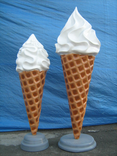 Фото 2. Макет Мороженое рожок рекламный-торговый большой