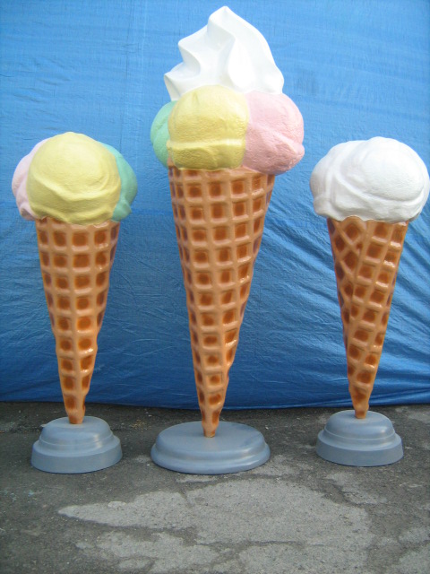 Фото 3. Макет Мороженое рожок рекламный-торговый большой