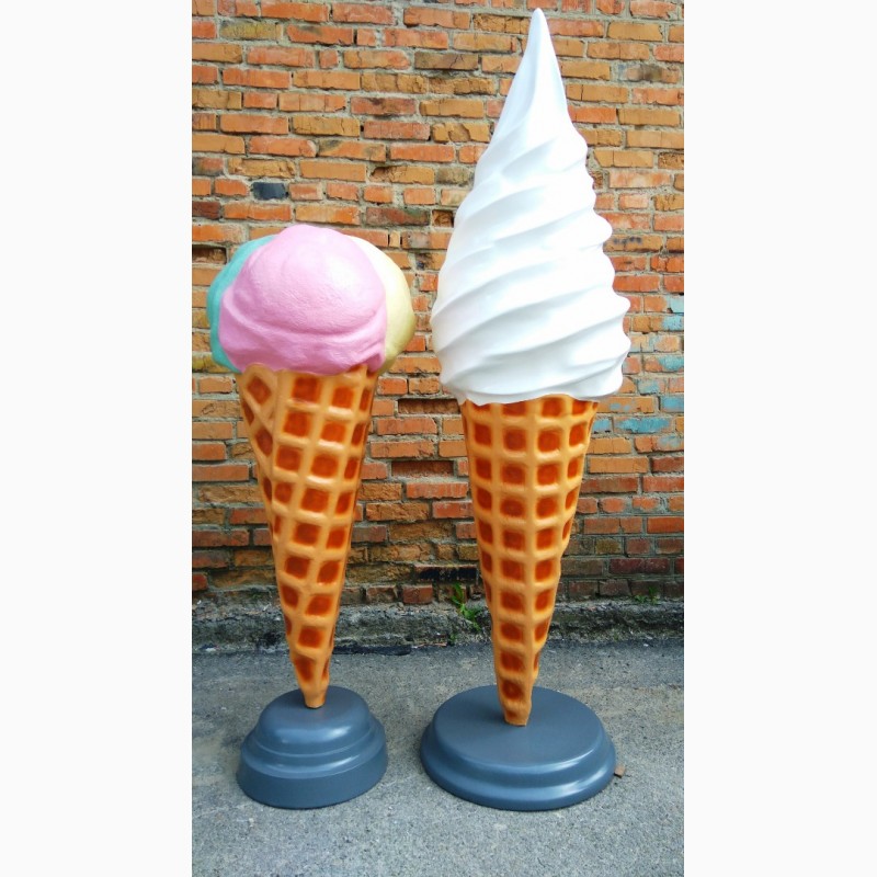 Фото 5. Макет Мороженое рожок рекламный-торговый большой