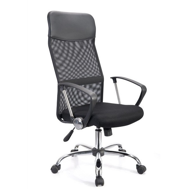 Крісло офісне Оливия, чорного кольору з сіткою