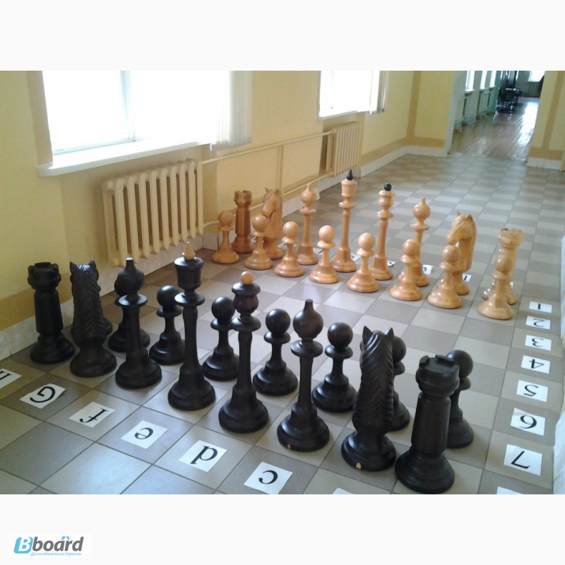 Фото 3. Шахматы большие, деревянные для школы