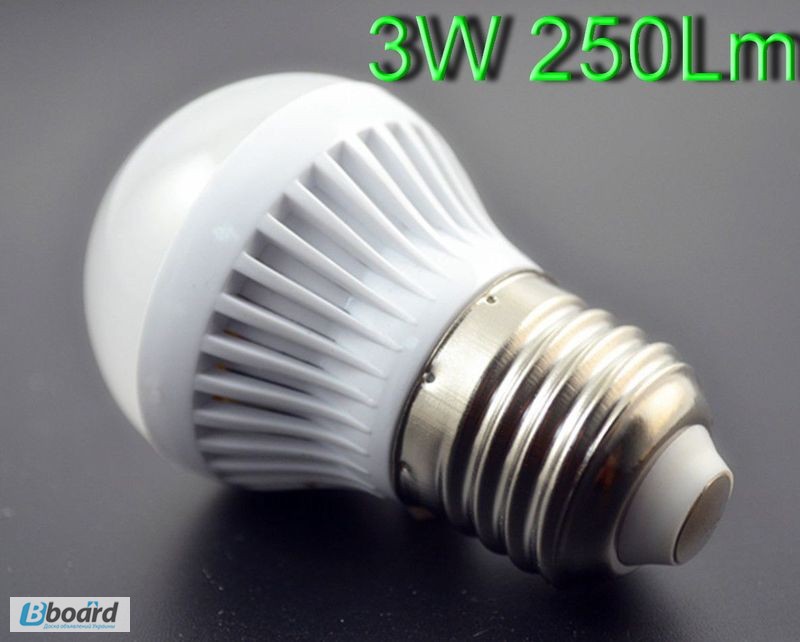 Фото 3. Светодиодная лампа 7W 650Lm E27 220V вольт с гарантией