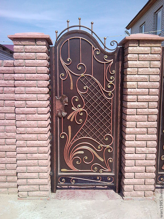 Фото 4. Калитки, ворота, кованые, с профнастила