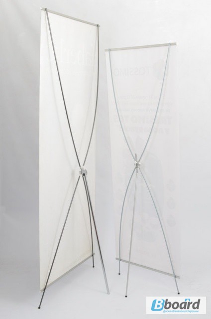 Мобильный выставочный стенд Паук, х-баннер, x-banner 60х160 и 80х180см