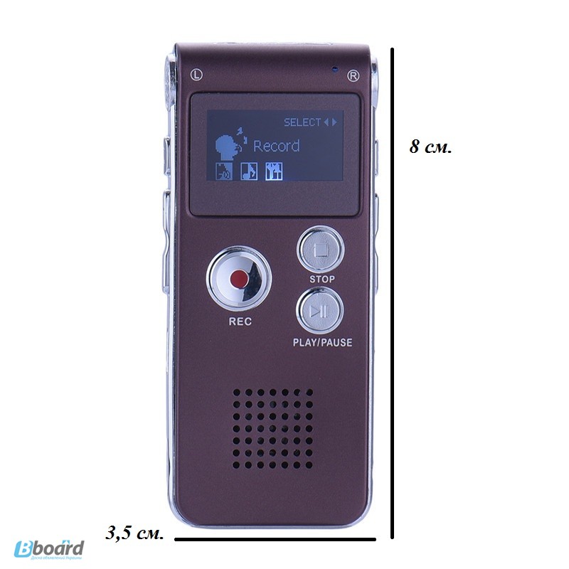 Фото 2. QC-09 Профессиональный цифровой мини диктофон 8Гб встроенной памяти с функцией mp3-плеер