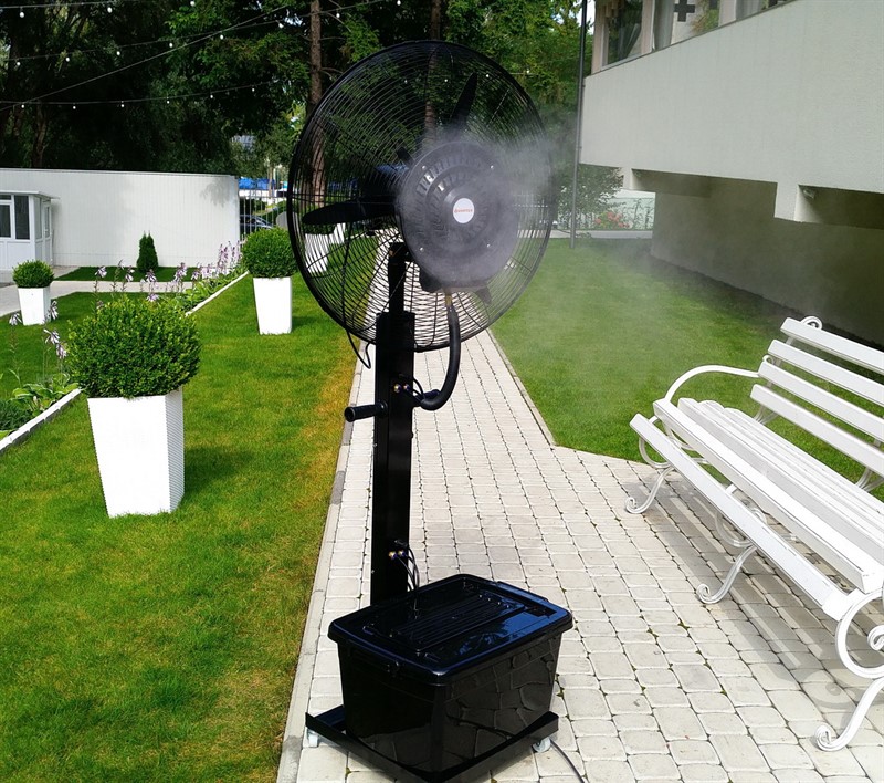 Фото 5. Переносной увлажнитель воздуха (вентилятор) туманообразование
