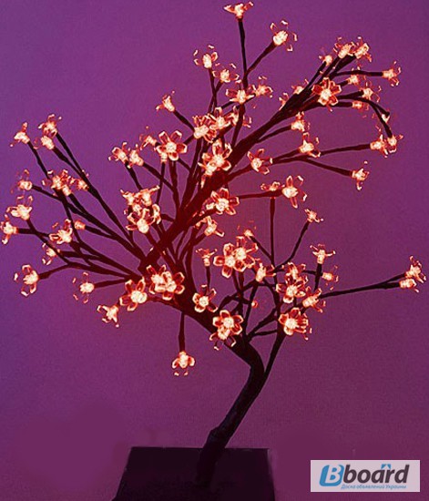 Фото 2. Светодиодное дерево Цветущая Сакура 45 см красный, новогодний подарок