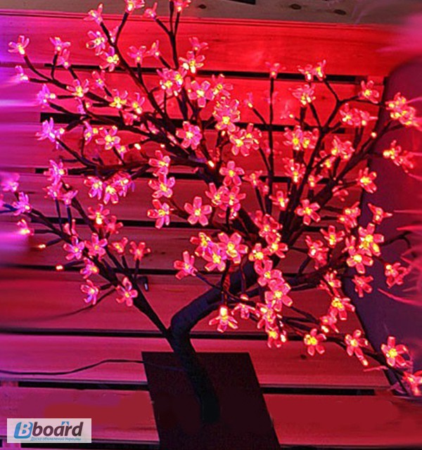 Фото 3. Светодиодное дерево Цветущая Сакура 45 см красный, новогодний подарок