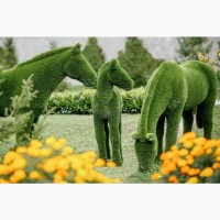 Фигуры топиари, изготовление скульптур из искусственной травы