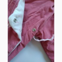 Курточка Petit Bateau детская розовая двухсторонняя с капюшоном