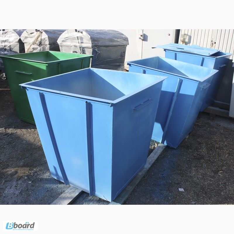 Фото 2. Бак для мусора обьем 0, 75 м.куб. сталь 1, 2 мм