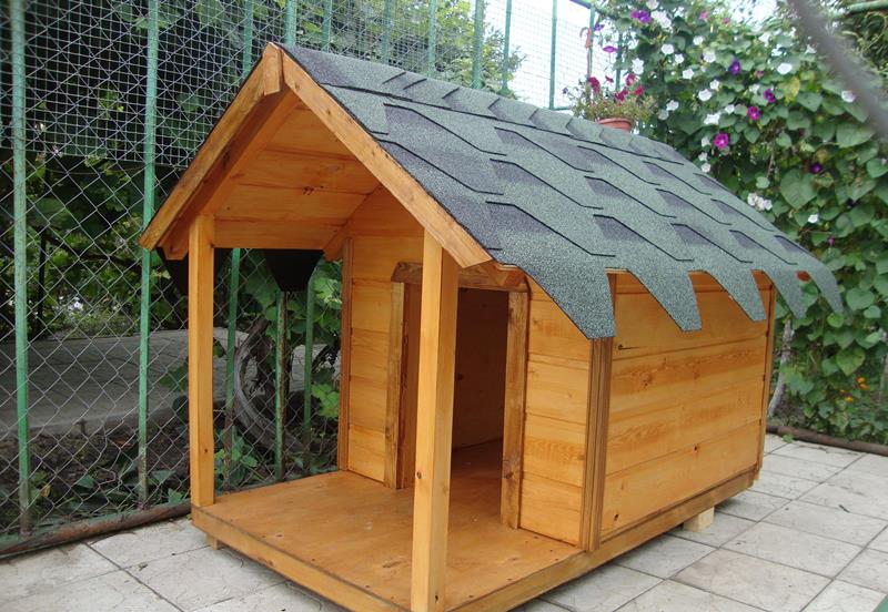 Фото 2. Деревянная будка для собак. Собачі будки