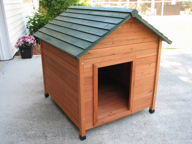 Фото 3. Деревянная будка для собак. Собачі будки