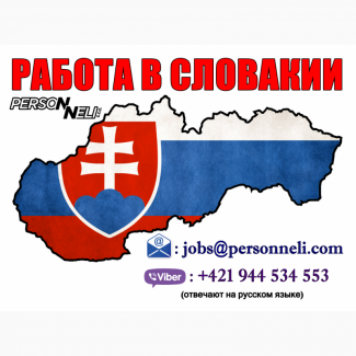 Работа в Словакии для мужчин и женщин. Официально