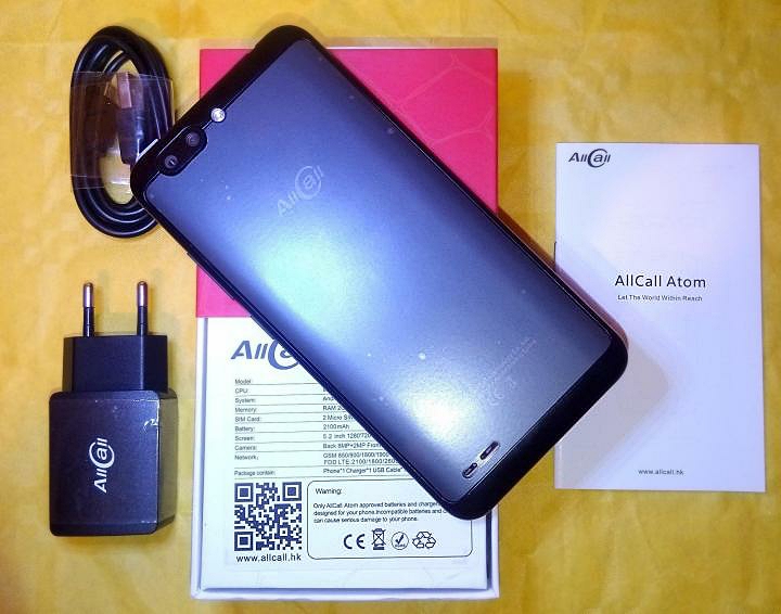 Фото 7. Оригинальный смартфон Allcall Atom 2 сим, 5, 2 дюй, 4 яд, 16 Гб, 8 Мп, 2100 мА/ч