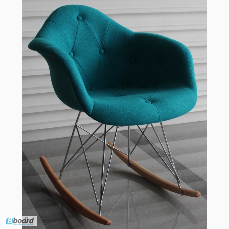 Фото 2. Кресла-качалки Пэрис Р шерсть для дома, дизайнерские кресла-качалки Paris R wool