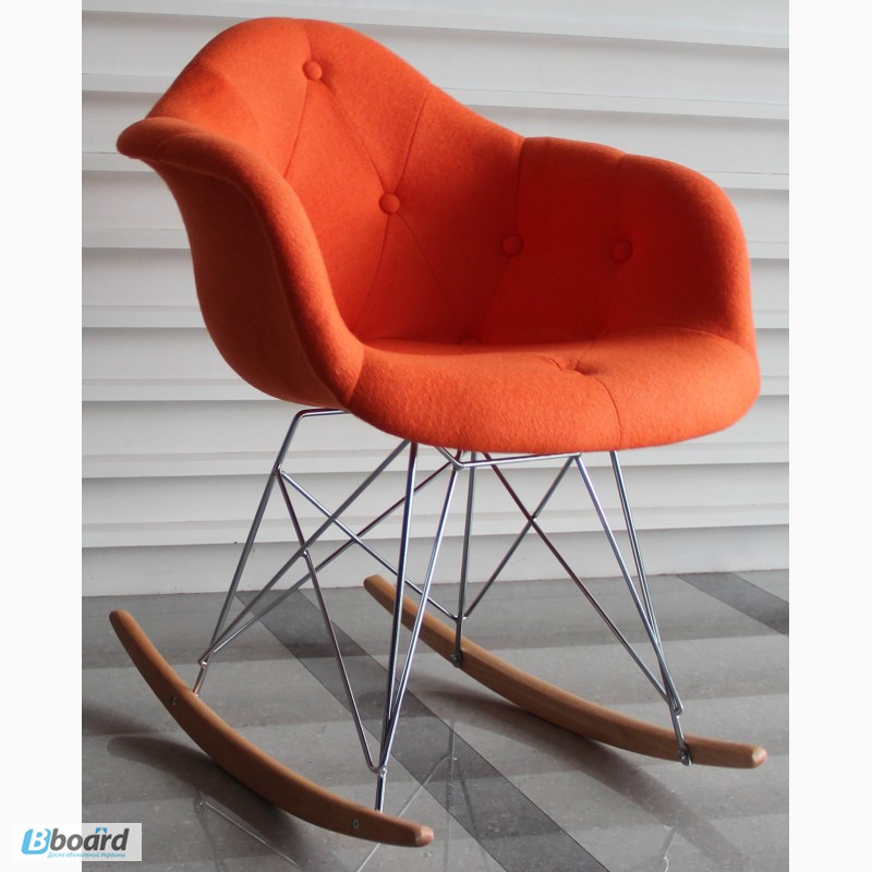 Фото 3. Кресла-качалки Пэрис Р шерсть для дома, дизайнерские кресла-качалки Paris R wool