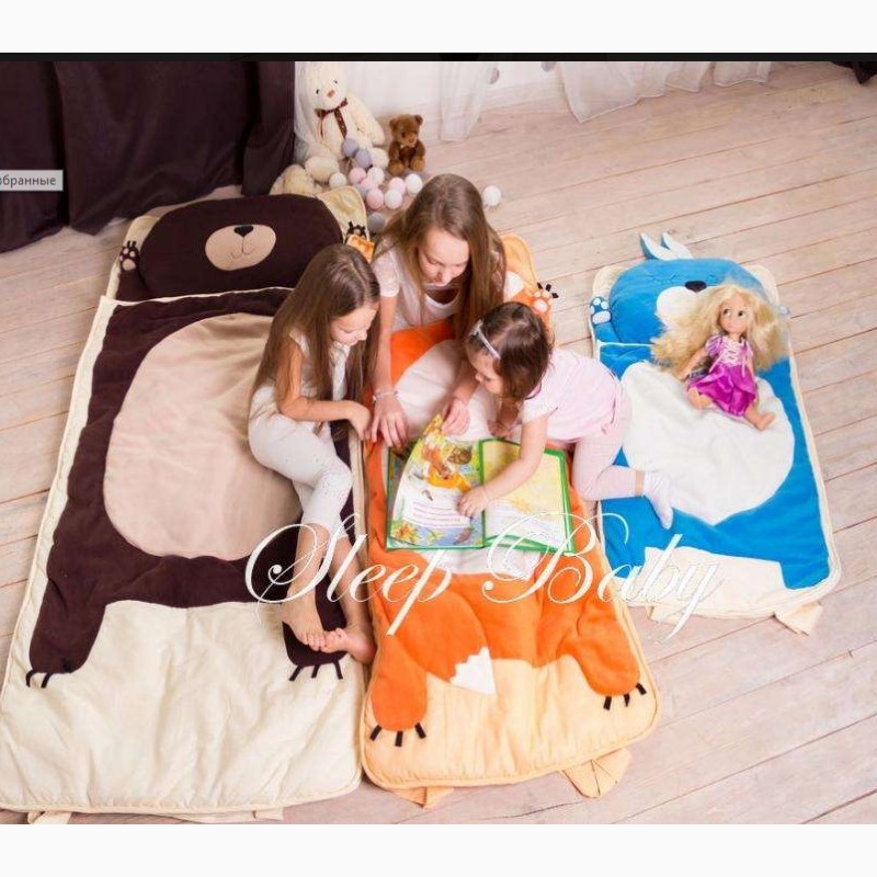 Фото 7. Плед-конверт спальный Мишка для детей (есть размеры)
