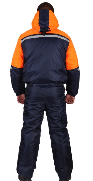 Фото 3. Зимний рабочий костюм Стим т.синий/оранжевый