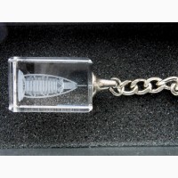 Брелок для ключей с лазерной 3D гравировкой