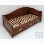 Кровать-диван из массива ясеня для детской комнаты от производителя