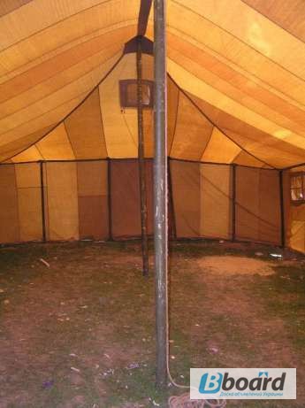 Фото 10. Брезент, палатка лагерная солдатская, тенты, навесы брезентовые