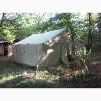 Брезент, палатка лагерная солдатская, тенты, навесы брезентовые