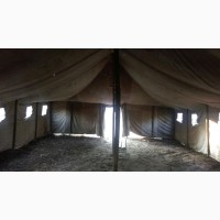 Брезент, палатка лагерная солдатская, тенты, навесы брезентовые