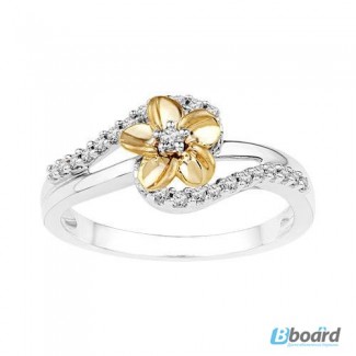 Золотое кольцо для помолвки «Flower nectar».