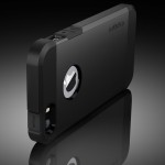 Чехол Spigen Tough Armor Metal Slate для iPhone 5, 5s ( черный/синий )