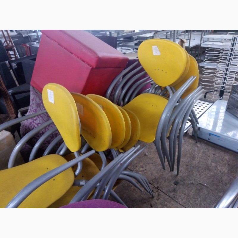 Фото 3. Дизайнерський стілець БУ для кафе, жовтий