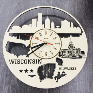 Интерьерные часы на стену «Милуоки, Висконсин»