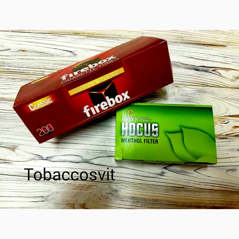 Фото 7. Гильзы для сигарет Набор Firebox 500 + 2 HOCUS Menthol