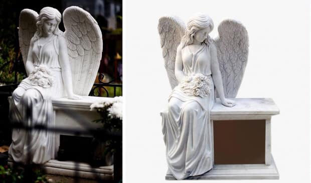 Фото 2. Скульптуры ангелов для памятников на кладбище под заказ
