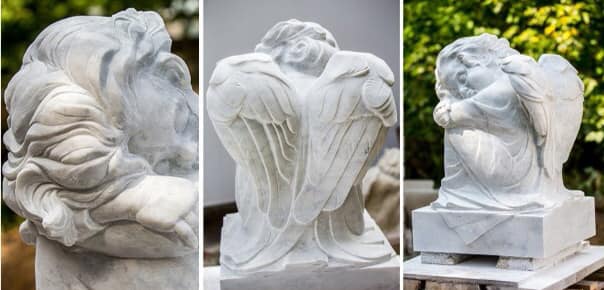 Фото 3. Скульптуры ангелов для памятников на кладбище под заказ
