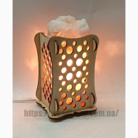 Расширенный Соляной светильник Деревянный камин, лампа, ночник
