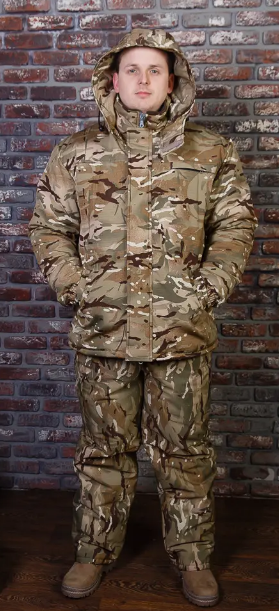 Зимній військовий камуфляжний костюм Мультикам ріп-стоп