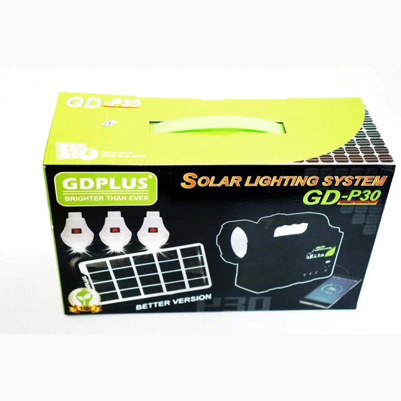 Фото 5. Портативная Solar GDPlus GD-P30 солнечная автономная система
