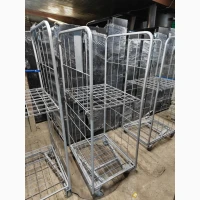 Рол контейнер бу, складський візок бу, торговий контейнер візок, roll cage для складу