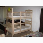 Ліжка дубові, ясеневі, дитячі ліжка, двоярусні ліжка з масиву