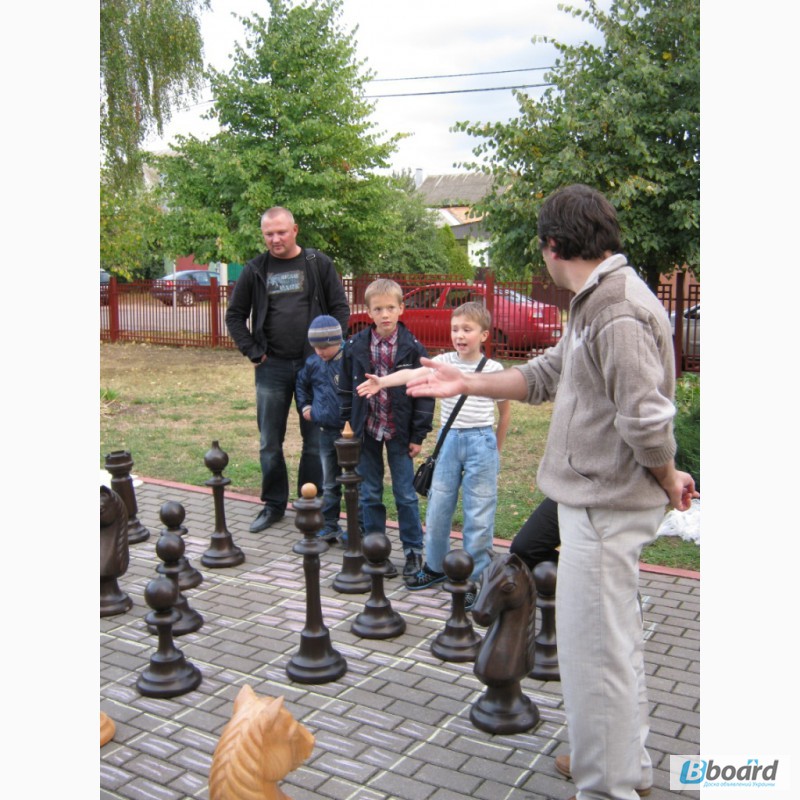Фото 4. Предлагаем шахматы большие, уличные деревянные
