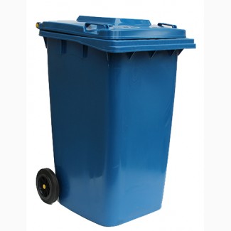 Бак для мусора пластиковый 240л. синий. 240H2-19BL