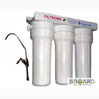 Проточный фильтр для воды тройной с картриджами FILTRONS (Украина)