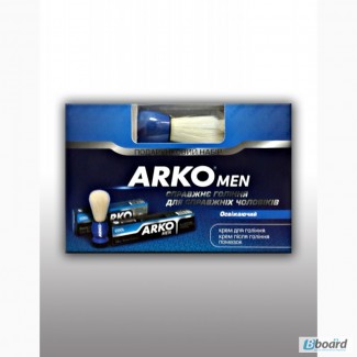 Arko men (крем для бритья 65 г, крем после бритья 50 г, помазок) Cool Оптом